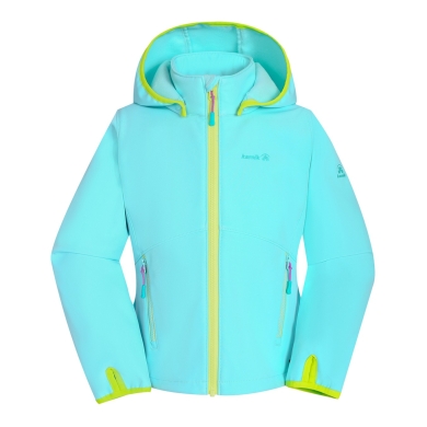 Kamik Softshelljacke Faye (wasserabweisend, reflektierend) azureblau Mädchen